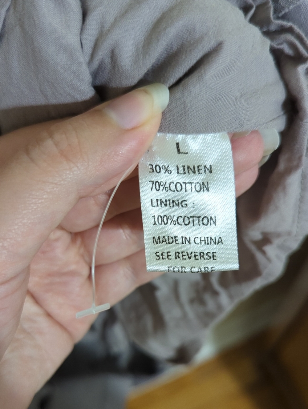 Linen blend Sleeveless Dress - Picture 5 of 7